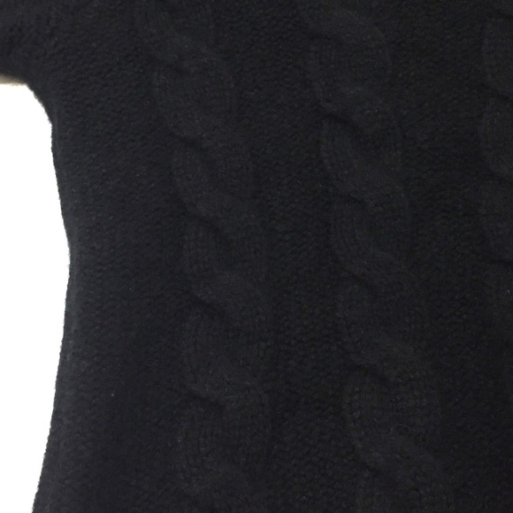 Black Goat 100% Cashmere Cable Knit Sweater S - Picture 4 of 8